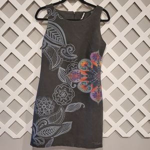 Desigual Gray Sleeveless Dress 38 (6)